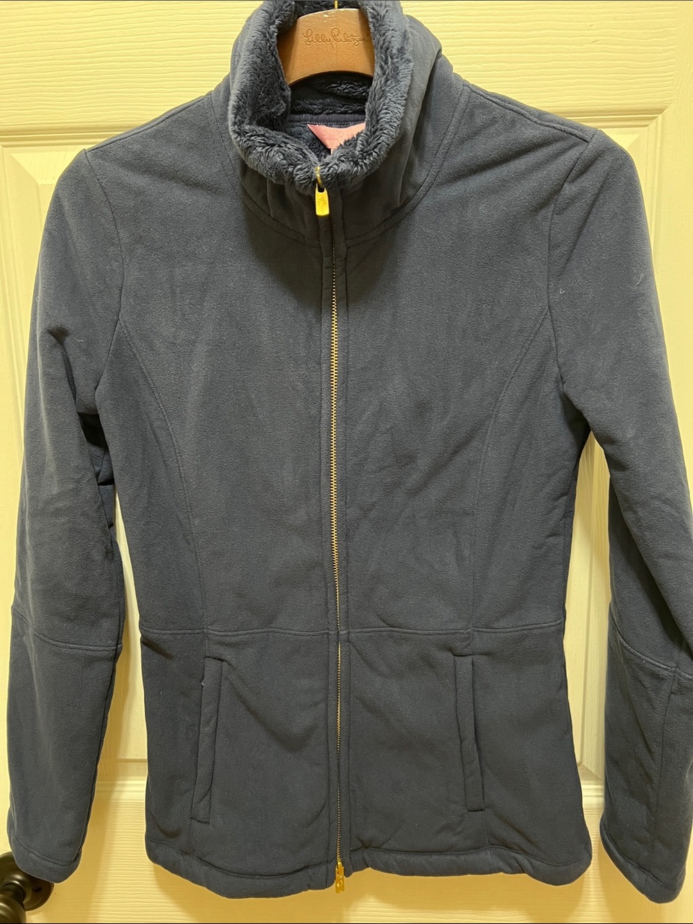 NWT Lilly Pulitzer Women's Navy Zip‑Front Gracie Jacket